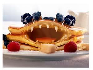 I love monsters. I love pancakes. I see no reason why we can't move forward with this combination. 